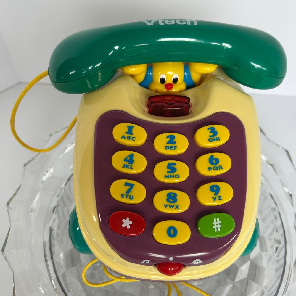 Vintage VTech Lil' Smart Top Phone Toy Educational Learning Activity Plays Sound